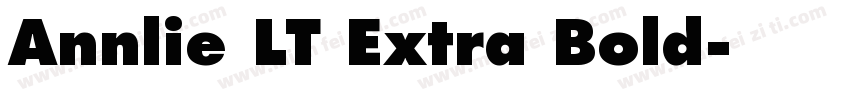 Annlie LT Extra Bold字体转换